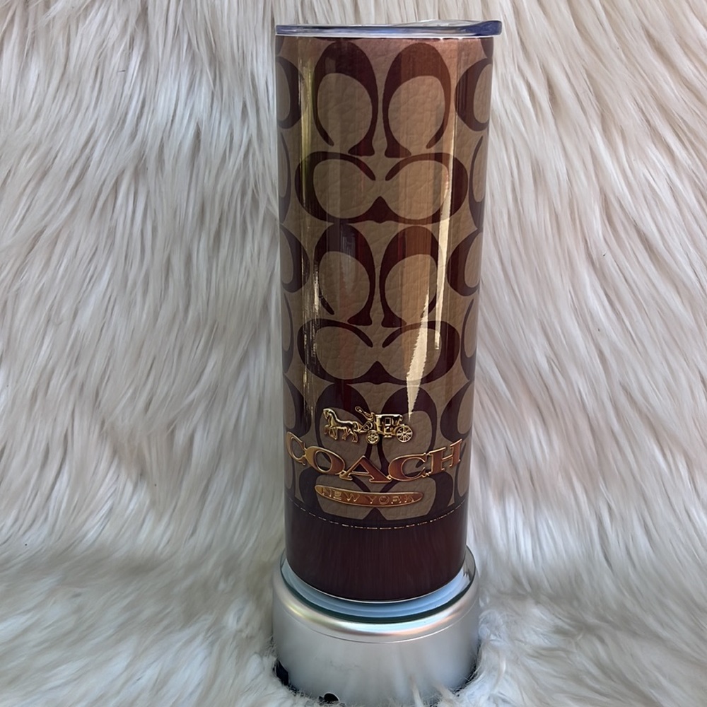 Skinny Tumbler 20oz stainless steel Brown